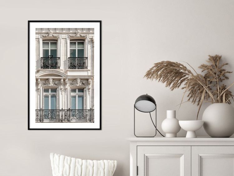 Wall Poster Eyes of Paris - building architecture with patterns on the window frames and balconies 132279 additionalImage 23
