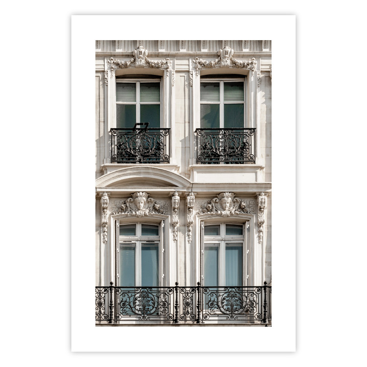 Wall Poster Eyes of Paris - building architecture with patterns on the window frames and balconies 132279 additionalImage 25