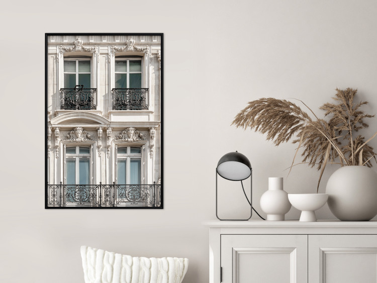 Wall Poster Eyes of Paris - building architecture with patterns on the window frames and balconies 132279 additionalImage 8