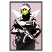 Poster Policeman - man with a yellow face and wings in Banksy style 132479 additionalThumb 24