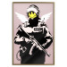 Poster Policeman - man with a yellow face and wings in Banksy style 132479 additionalThumb 16