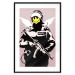 Poster Policeman - man with a yellow face and wings in Banksy style 132479 additionalThumb 15