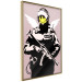 Poster Policeman - man with a yellow face and wings in Banksy style 132479 additionalThumb 14