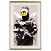 Poster Policeman - man with a yellow face and wings in Banksy style 132479 additionalThumb 19
