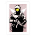 Poster Policeman - man with a yellow face and wings in Banksy style 132479 additionalThumb 25
