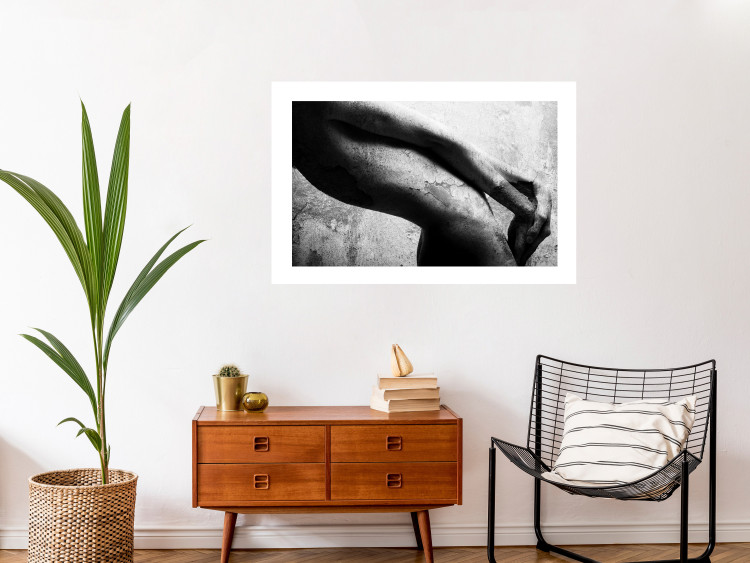 Wall Poster Stone Body - black and white figure of a female nude in stone form 134179 additionalImage 3