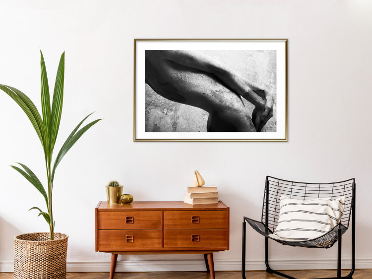 Wall Poster Stone Body - black and white figure of a female nude in stone form 134179 additionalImage 13