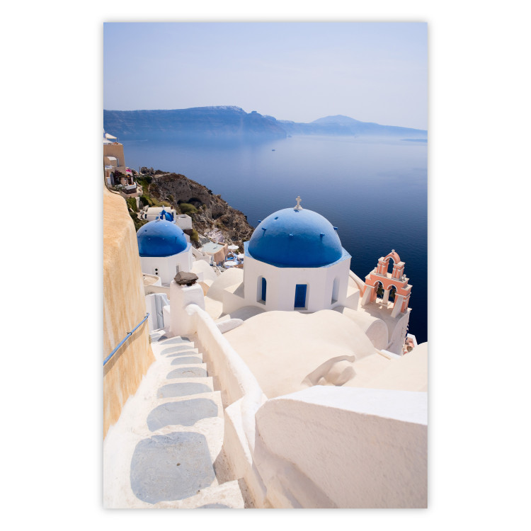 Wall Poster Trip to Santorini - a summer landscape of architecture against the sea 136079