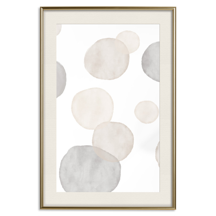 Poster Watercolor Stains - Abstract Painted Composition on a Light Background 146179 additionalImage 27