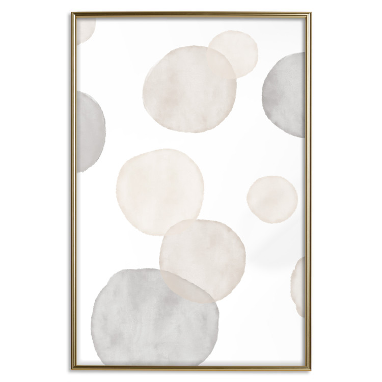 Poster Watercolor Stains - Abstract Painted Composition on a Light Background 146179 additionalImage 26