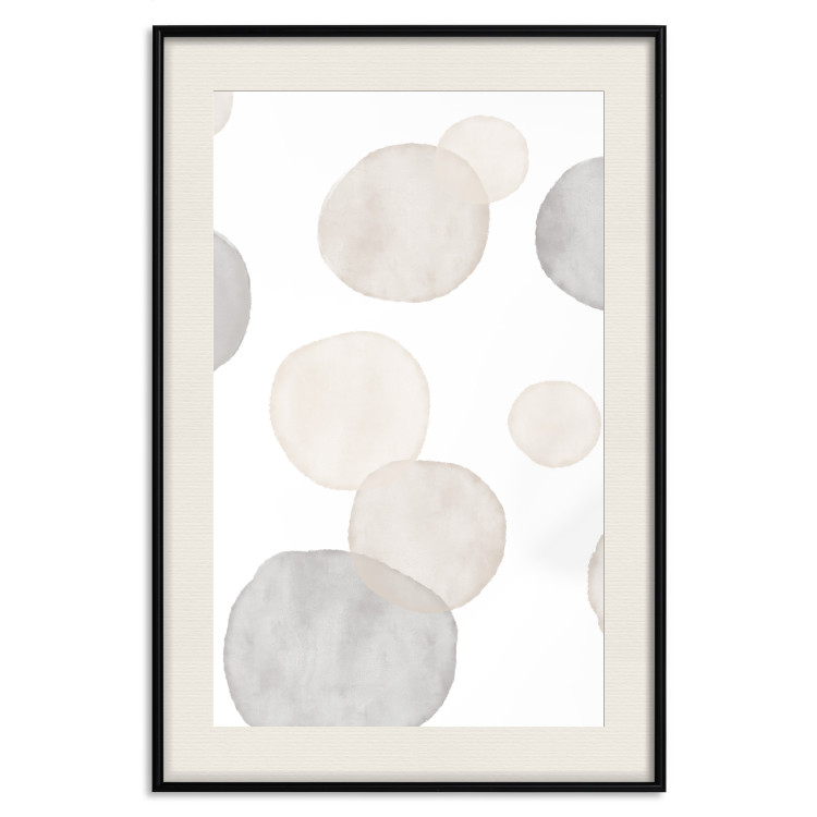 Poster Watercolor Stains - Abstract Painted Composition on a Light Background 146179 additionalImage 17
