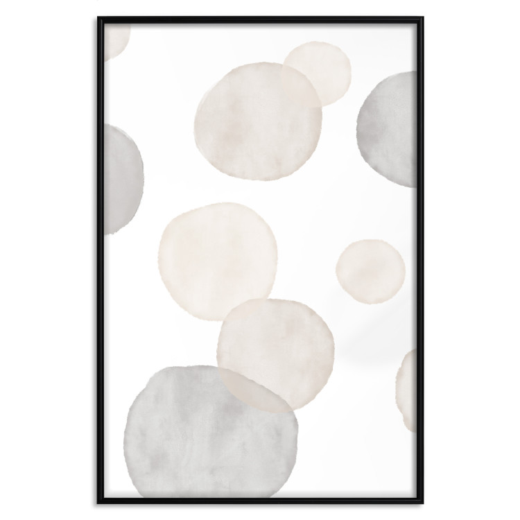 Poster Watercolor Stains - Abstract Painted Composition on a Light Background 146179 additionalImage 14
