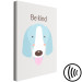 Canvas Be Kind (1-piece) - blue dog and motivational slogan for children 146579 additionalThumb 6