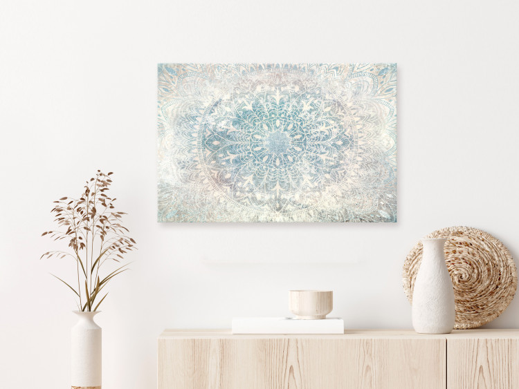 Acrylic print Mandala - Bright Ornament in Cool Colors on a White Background [Glass] 150879 additionalImage 4