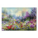 Large canvas print Flower Meadow - Monet-Style Composition Generated by AI [Large Format] 151079