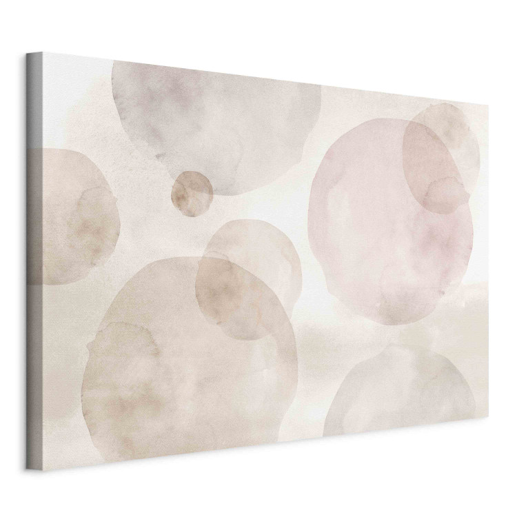Large canvas print Levitating Beauty - A Light Composition of Beige Watercolor Circles [Large Format] 151179 additionalImage 3