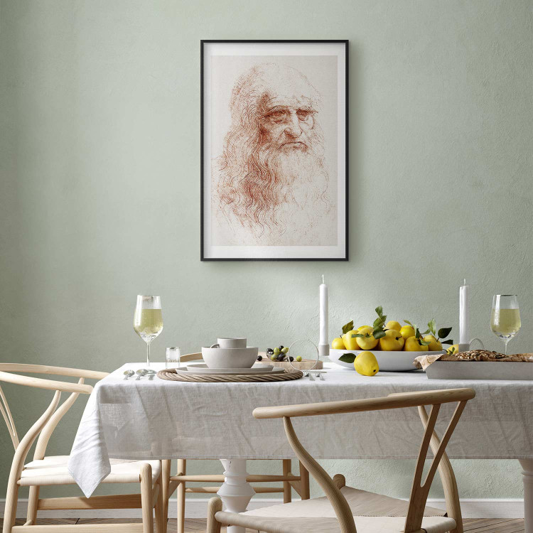 Wall Poster Portrait of a Man in Red Chalk 159979 additionalImage 29