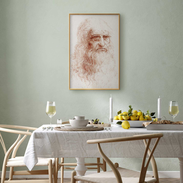 Wall Poster Portrait of a Man in Red Chalk 159979 additionalImage 15