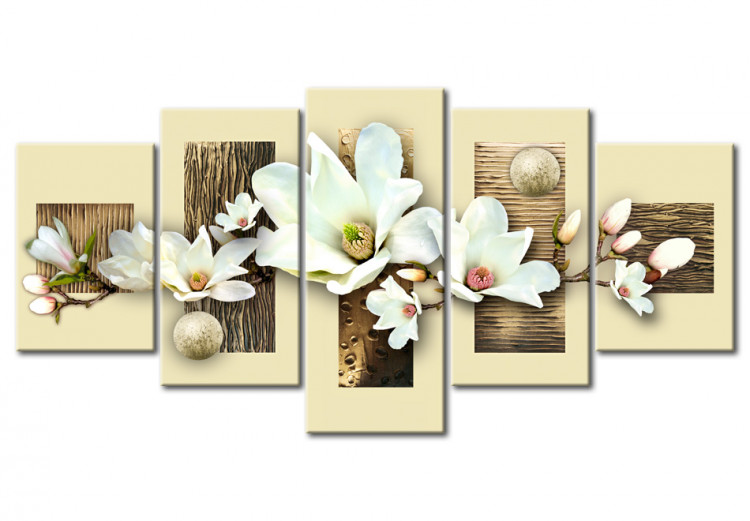 Canvas Texture and magnolia 55679