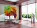 Wall Mural Explosion of Colours and Hues - Multicoloured Map of Poland with Watercolor Motif 60079