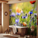 Wall Mural Meadow - Cornflowers and Macro Shot of Flowers on a Blurred Meadow Background 60479 additionalThumb 8