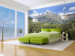 Wall Mural Mountain Vacation - Landscape of High Mountains Amidst Green Hills 60579