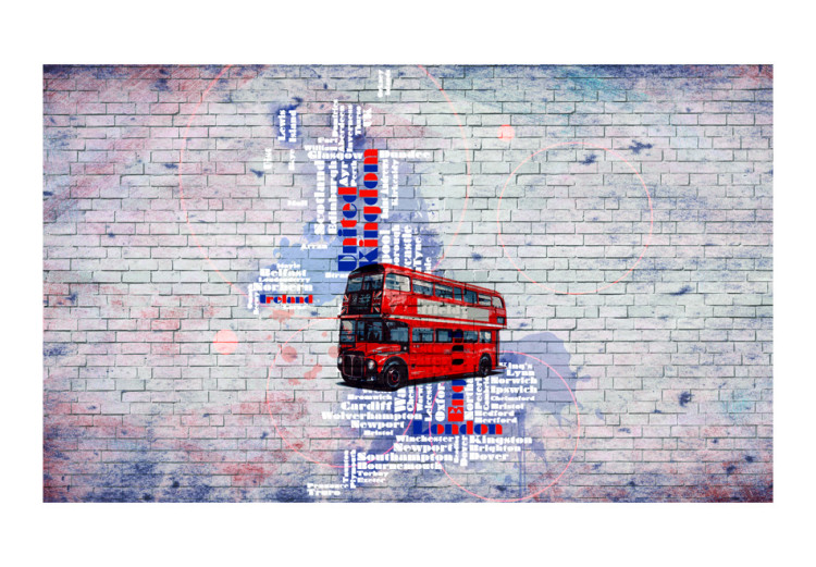 Wall Mural London, United Kingdom - double-decker city bus with lettering 96879 additionalImage 1