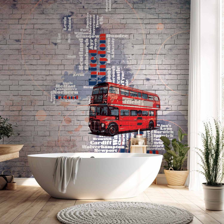 Wall Mural London, United Kingdom - double-decker city bus with lettering 96879 additionalImage 8