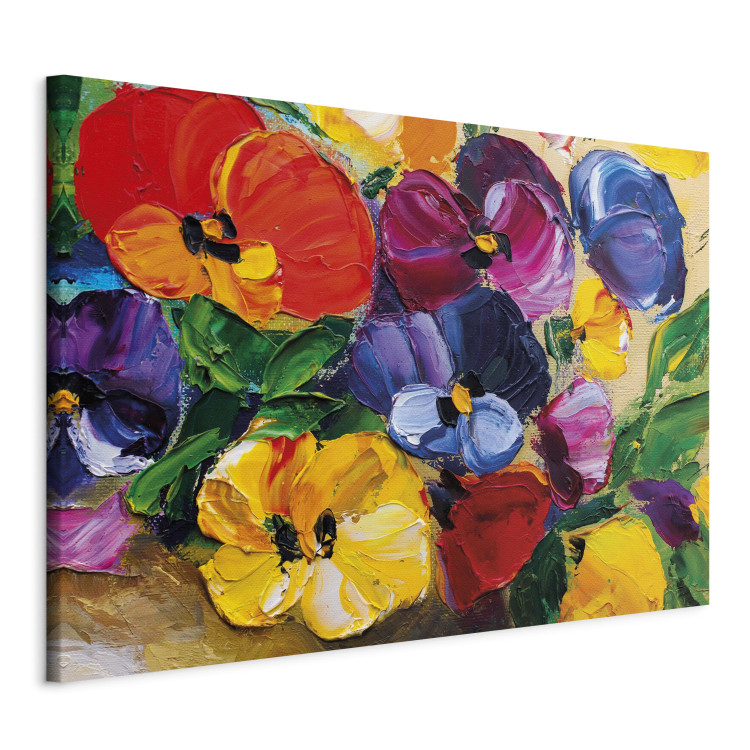 Canvas Spring Pansies 97879 additionalImage 2