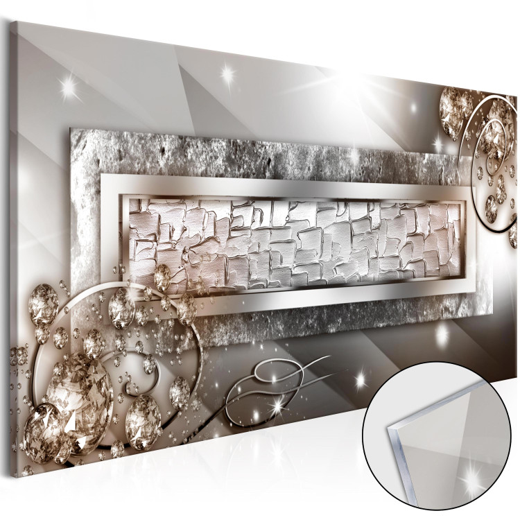 Acrylic print Glass and Crystals (1-part) Narrow Beige [Glass] 107389