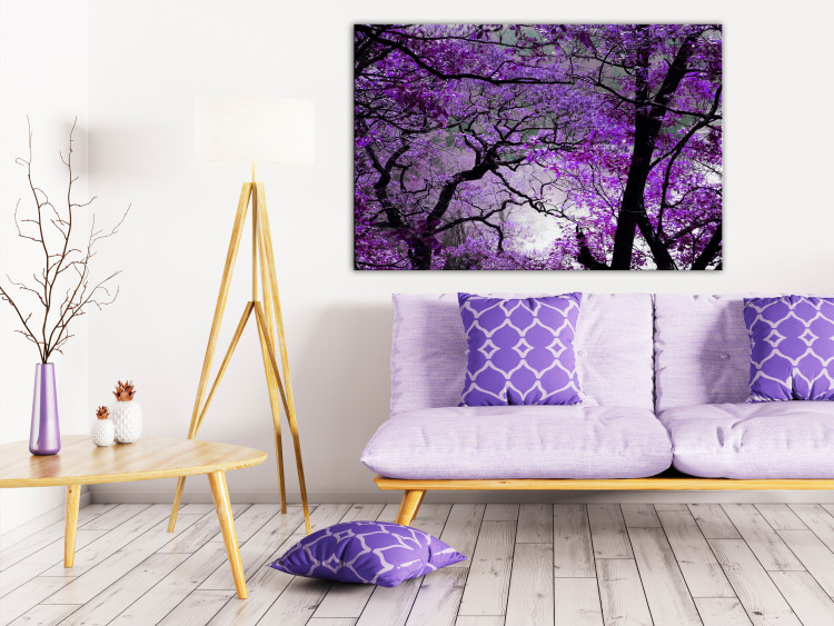Canvas Print Purple Afternoon (1 Part) Wide 114189 additionalImage 3