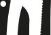 Wall Poster Cleaver and Knives - black and white simple composition with kitchen utensils 114589 additionalThumb 6
