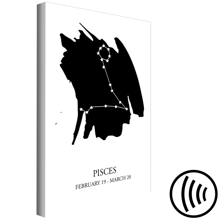 Canvas Pisces - a minimalistic graphic depicting the sign of the zodiac 114789 additionalImage 6