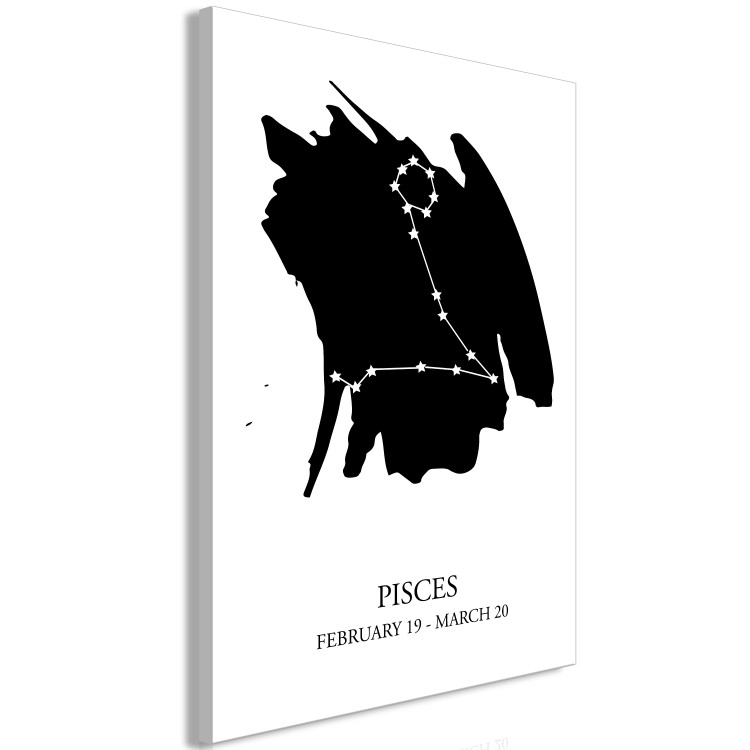 Canvas Pisces - a minimalistic graphic depicting the sign of the zodiac 114789 additionalImage 2