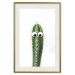 Wall Poster Living Cactus - funny green prickly plant with eyes on a white background 116889 additionalThumb 25