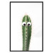 Wall Poster Living Cactus - funny green prickly plant with eyes on a white background 116889 additionalThumb 18