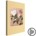 Canvas Art Print Butterfly over azalea flower - a floral motif in vintage style 117589 additionalThumb 6