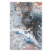 Wall Poster Blue Sienna Marble - artistic abstraction with spots in colorful pattern 117789
