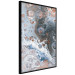 Wall Poster Blue Sienna Marble - artistic abstraction with spots in colorful pattern 117789 additionalThumb 12