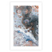 Wall Poster Blue Sienna Marble - artistic abstraction with spots in colorful pattern 117789 additionalThumb 25