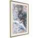 Wall Poster Blue Sienna Marble - artistic abstraction with spots in colorful pattern 117789 additionalThumb 2