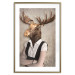 Wall Poster Moose of Łeba - fantasy with a portrait of a horned animal with a human body 117889 additionalThumb 14
