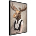 Wall Poster Moose of Łeba - fantasy with a portrait of a horned animal with a human body 117889 additionalThumb 10