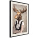Wall Poster Moose of Łeba - fantasy with a portrait of a horned animal with a human body 117889 additionalThumb 3