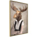 Wall Poster Moose of Łeba - fantasy with a portrait of a horned animal with a human body 117889 additionalThumb 14