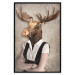 Wall Poster Moose of Łeba - fantasy with a portrait of a horned animal with a human body 117889 additionalThumb 18