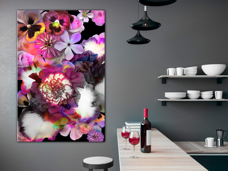 Canvas Print Plant madness - lush flowers in purple and pink colors 117989 additionalImage 3
