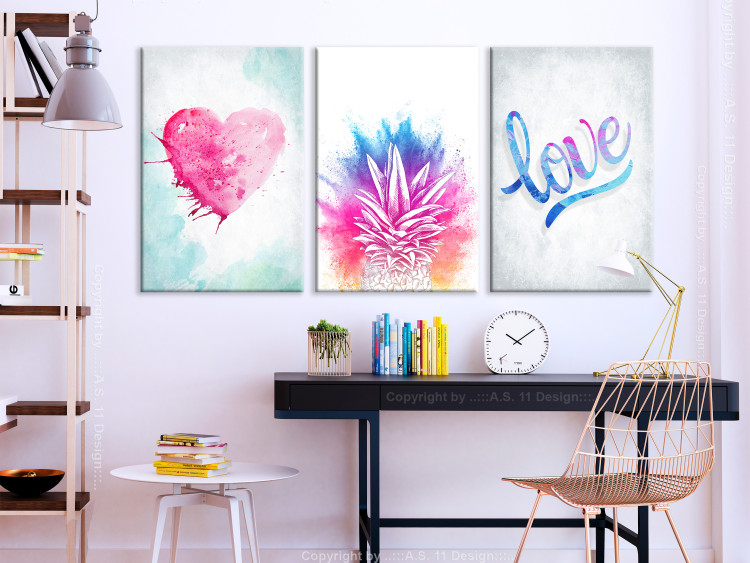 Canvas Print Tropical Dust (3 Parts) 118189 additionalImage 3