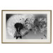Poster Fleeing Memory - black and white composition with scattered dandelions 118289 additionalThumb 27