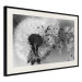 Poster Fleeing Memory - black and white composition with scattered dandelions 118289 additionalThumb 3